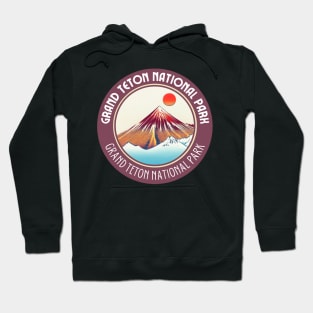 Grand Teton National Park in Japanese Vibes Hoodie